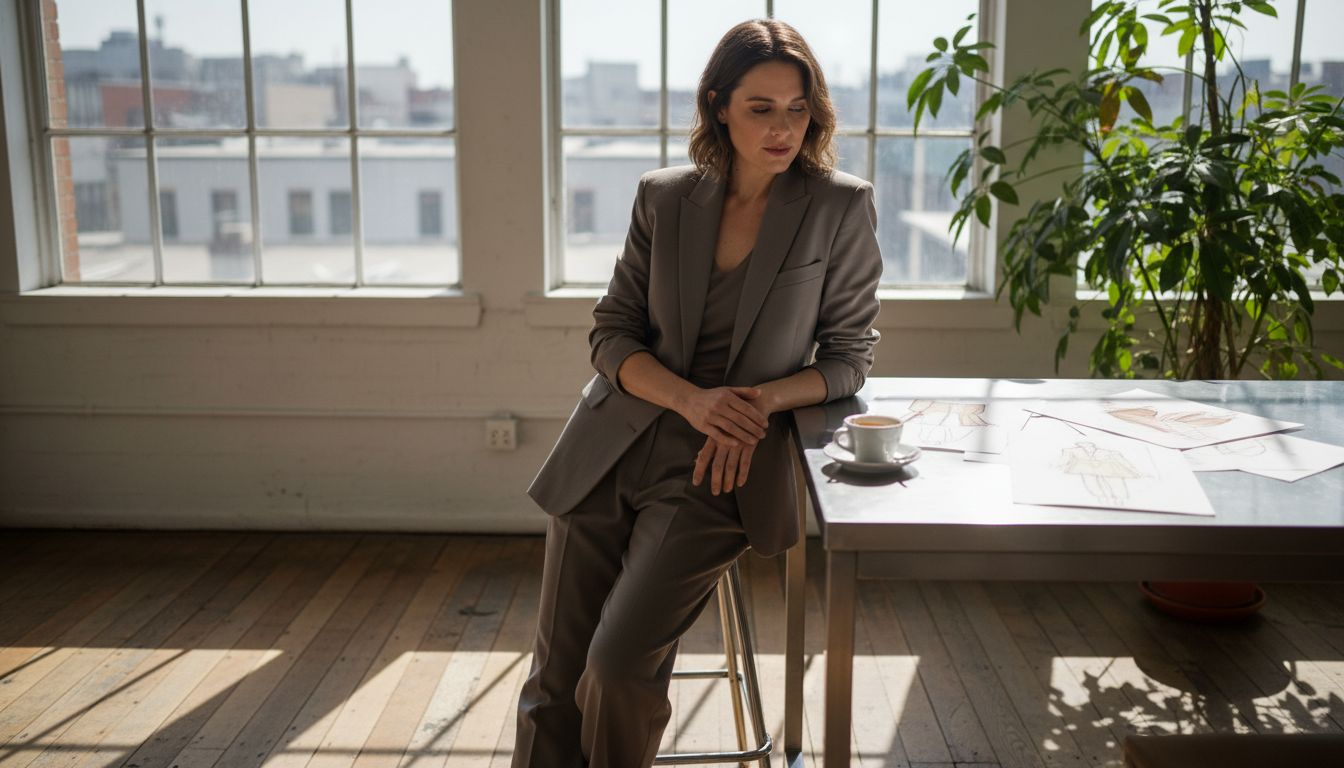 Stilbewusste Frau im angesagten Blazer – 2026 im modernen Loft
