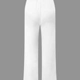 Daniela | Elegantes Zweiteiler-Set mit Asymmetrischem Oberteil & Weiten Hosen