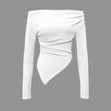 Daniela | Elegantes Zweiteiler-Set mit Asymmetrischem Oberteil & Weiten Hosen