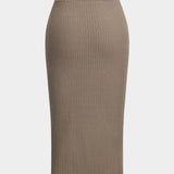 Christin | Stilvolles Strick-Dreiteiler-Set mit Cardigan, Crop-Top & Bleistiftrock