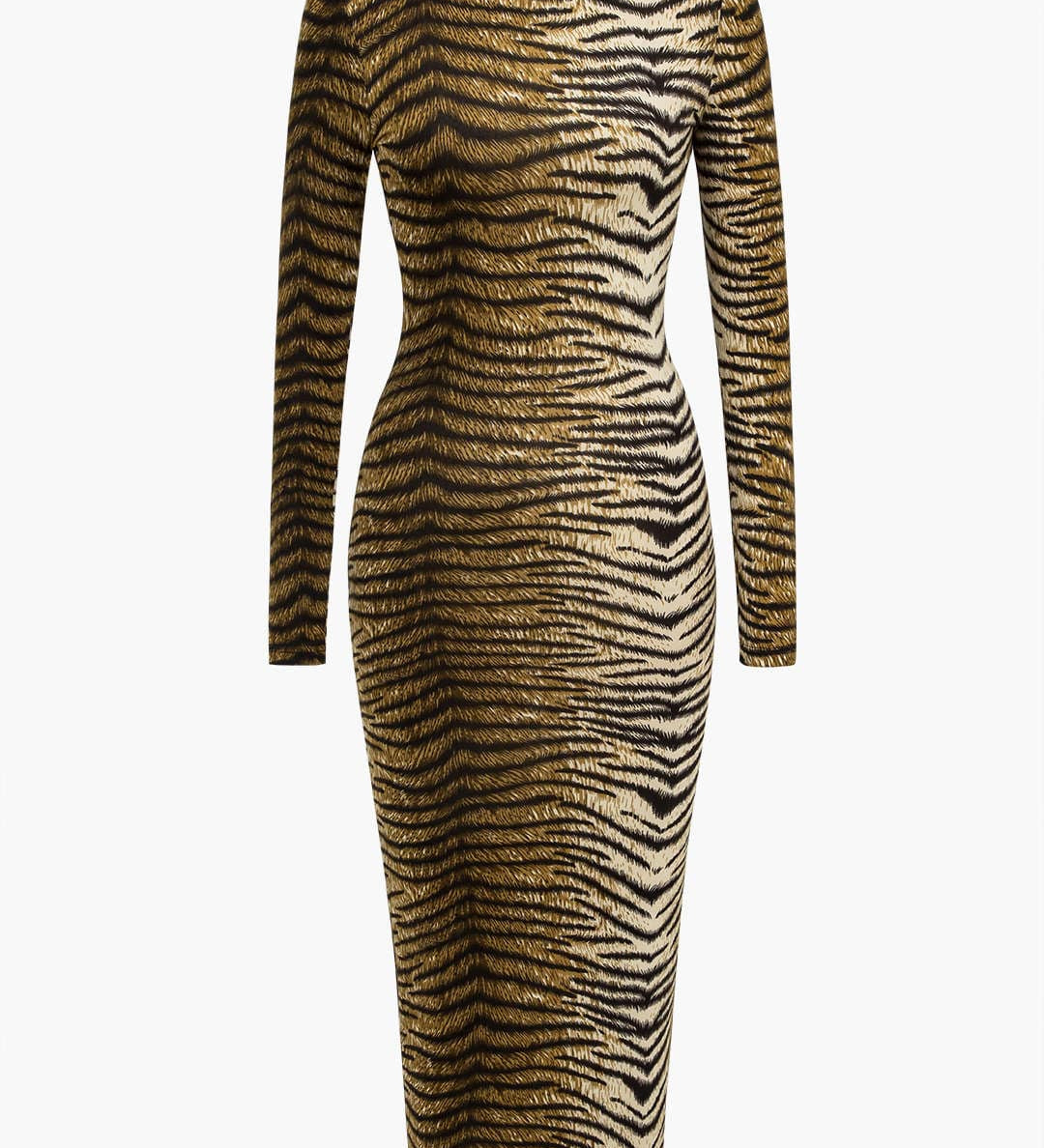 Leona | Elegantes Leopard-Print Midikleid – Wild & Stilvoll