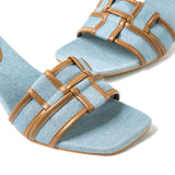 Nova | Trendige Denim Mules mit Blockabsatz – Eleganz trifft auf Komfort