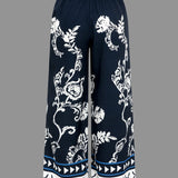 Zahara | Boho-Zweiteiler mit Bluse & Weitbein-Hose