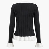 Liliana | Elegantes Zweiteiler-Set mit Strickjacke & Wide-Leg-Hose