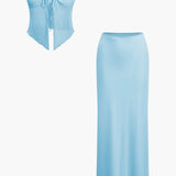 Brianna | Zweiteiler-Set mit Bandeau-Top & Maxirock