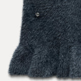 Lola | Strick-Minikleid mit Perlen und Gerüschtem Saum