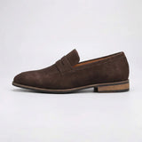 Herren Wildleder Loafer mit Penny-Riemen