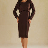 Julia | Lässiges Zweiteiler-Set mit Hoodie & Midi-Kleid