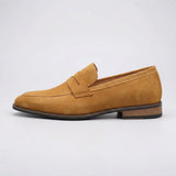 Herren Wildleder Loafer mit Penny-Riemen