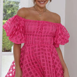 Isla | Off-Shoulder Minikleid – Feminine Eleganz mit verspieltem Charme