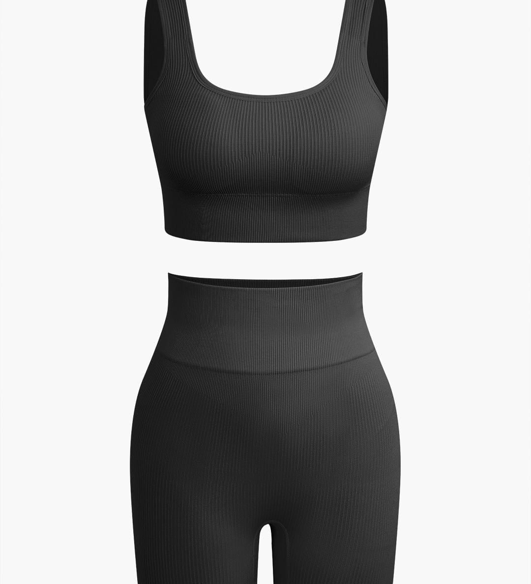 Elaine | Nahtloses Sport-Set mit Crop-Top & Yoga-Shorts