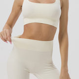 Elaine | Nahtloses Sport-Set mit Crop-Top & Yoga-Shorts