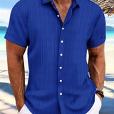 Owen | Relaxed Fit Gestreiftes kurzärmeliges Sommerhemd