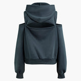 Evangeline | Sportliches Hoodie-Set mit Cut-Outs