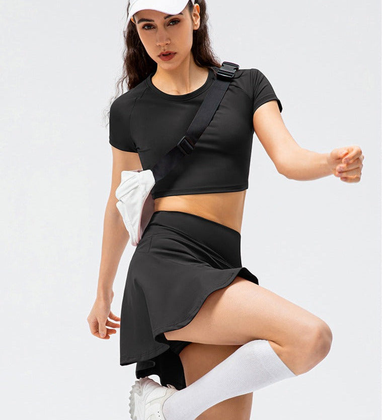 Sienna | Sportlicher Tennisrock mit integrierten Shorts