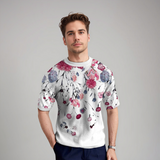 Damiano | Florales Kurzarmshirt für Herren