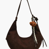 Amalia | Wildleder Boho-Chic Hobo Tasche mit verspieltem Charme