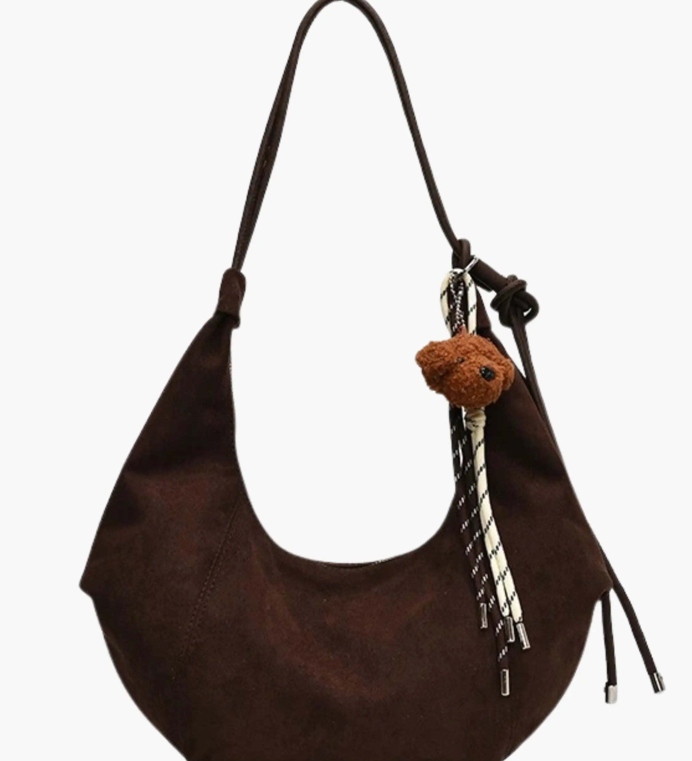 Amalia | Wildleder Boho-Chic Hobo Tasche mit verspieltem Charme