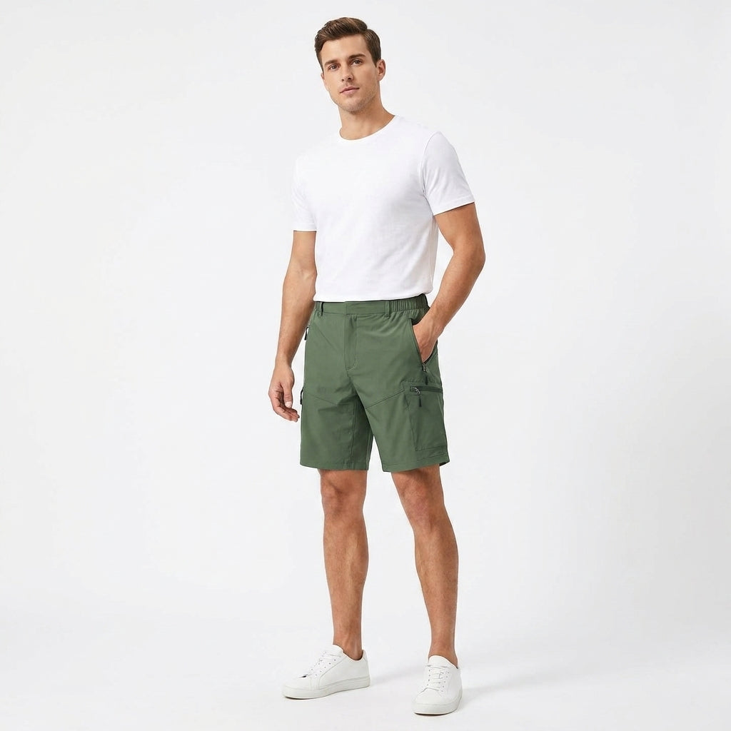 Herren Cargo Shorts mit Reißverschlusstaschen
