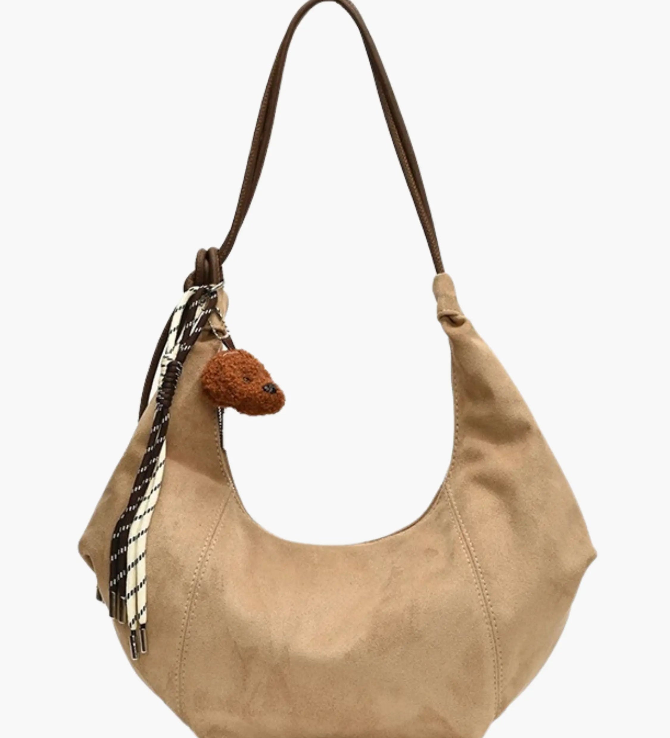 Amalia | Wildleder Boho-Chic Hobo Tasche mit verspieltem Charme