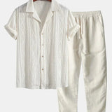 Stylisches Herren Sommer-Set | Zweiteiler aus Frottee-Stoff