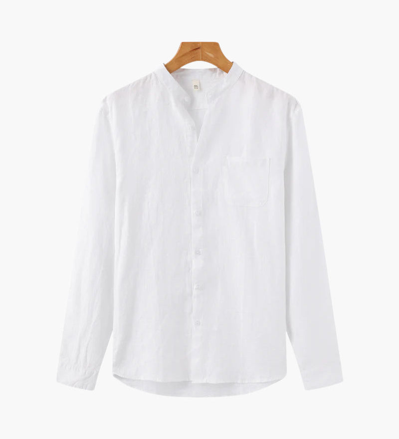 Kai | Lightweight Langarm Herren Sommer Leinenhemd