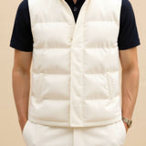 Marco – Leichte Herren-Steppweste in Cremeweiß