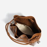 Friederike | Glänzende Handtasche mit Kordelzug