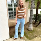 Sabina | Flared High-Waist Jeans |  trendy und stilvoll