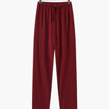 Adrian | Leichte Slim Fit Herren Sommer Leinenhose mit Kordelzug