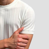 Old Money Classic Heavy O-Neck Striped T-Shirt