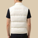 Marco – Leichte Herren-Steppweste in Cremeweiß