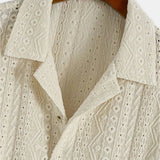 Luftiges Häkelhemd mit Kurzarm