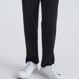 Robert | Lockere Passform Elastischer Bund Baumwoll-Rippstrick-Hose