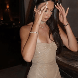 Gisela | Glamouröses Glitzernde Transparentes Abendkleid – Verführerische Eleganz