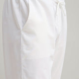 Luca | Weiße Herren-Jogginghose mit Kordelzug