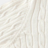 Eleganter Zopfstrickpullover mit Reißverschluss