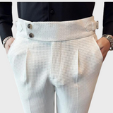 Noah | Karierte Herren Hose mit hohem Bund