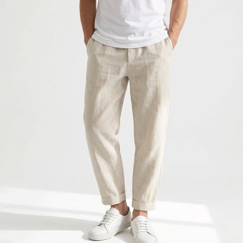 Herren Stoffhose mit Geradem Schnitt