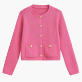 Pia | Klassische Strickjacke mit Taschen-Details