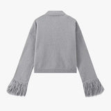 Manon | Strickjacke mit Knöpfen und Federärmeln