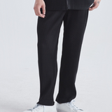 Robert | Lockere Passform Elastischer Bund Baumwoll-Rippstrick-Hose