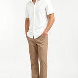 Klassisches Kurzarm-Leinenhemd