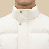 Marco – Leichte Herren-Steppweste in Cremeweiß