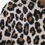 Nicole | Leopard Print Strickjacke