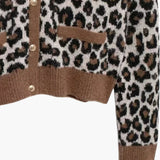 Nicole | Leopard Print Strickjacke