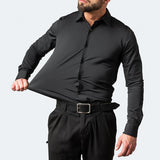 Benjamin | Classic Slim Fit Stretchable Langarm Business Hemd