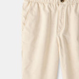 Killian | Beige Herren-Hose mit elastischem Bund und Knopfverschluss