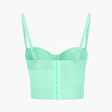 Ida | Figurbetontes Bustier-Top mit Bügel-Cups und transparenter Mesh-Struktur