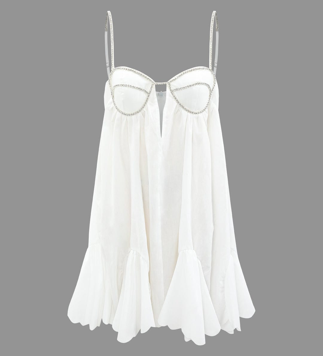 Sophia | Glamouröses Mini-Kleid mit Kristall-Trägern – Feminin & stilvoll für besondere Anlässe